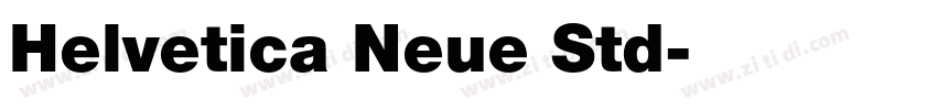 Helvetica Neue Std字体转换